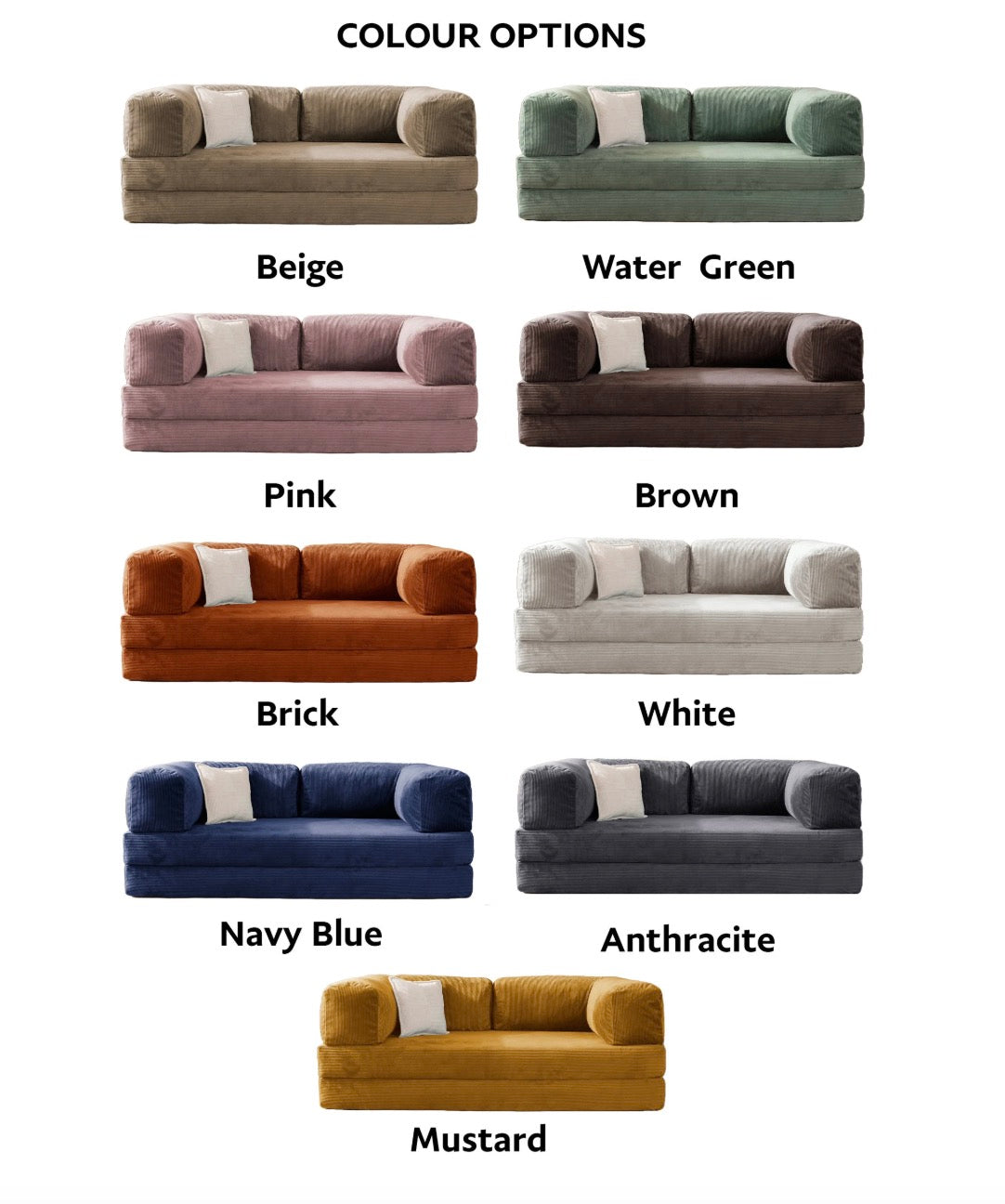 Corduroy Teddy Couch