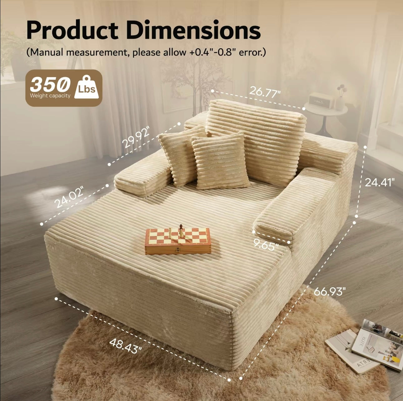 Single sleeper sofa bed